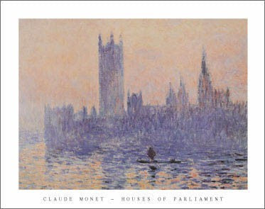 Houses of Parliament by Claude Monet Wall Art Décor 22 x 28 Art Print