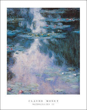 Waterlilies II by Claude Monet Wall Art Décor 28 x 22 Art Print