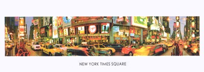 New York, Times Square by Anon Wall Art Décor 12 x 36 Art Print