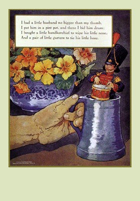 Little Husband by Mother Goose Collection Wall Art Décor 26 1/2 x 18 3/4 Art Print