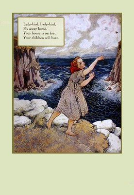 Lady Bird by Mother Goose Collection Wall Art Décor 38 x 26 1/4 Art Print