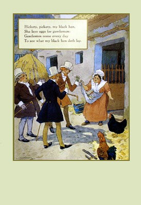 My Black Hen by Mother Goose Collection Wall Art Décor 38 x 26 1/4 Art Print