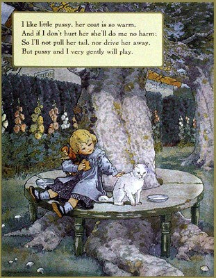 Mistress Pussy by Mother Goose Collection Wall Art Décor 26 1/2 x 18 3/4 Art Print