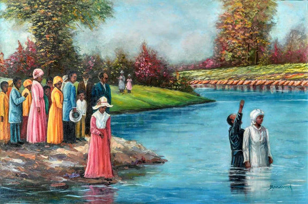 Framed The Baptism by Hulis Mavruk | 18 x 24