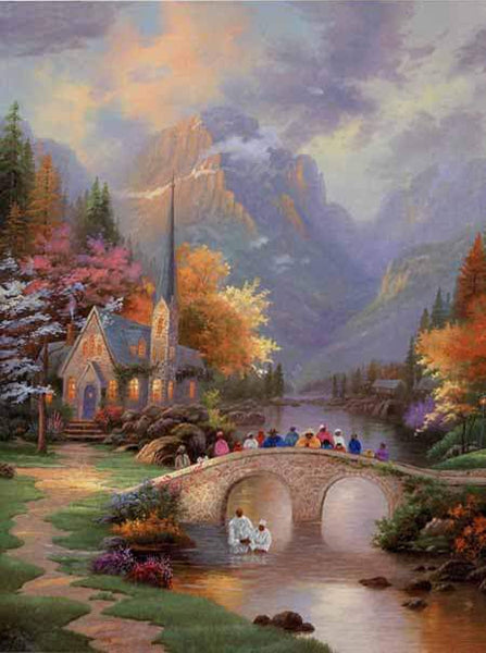 Bridge of Faith by Hulis Mavruk Wall Art Décor 30 x 24 Art Print