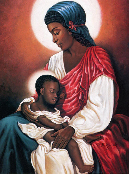 Madonna and Child by Hulis Mavruk Wall Art Décor 30 x 24 Art Print