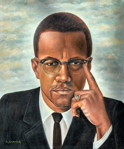 Framed Malcolm X by Hulis Mavruk | 24 x 18