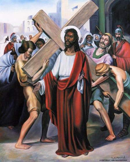 Stations of the Cross #2 by Hulis Mavruk Wall Art Décor 30 x 24 Art Print