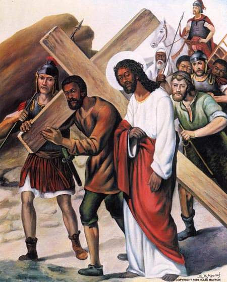 Stations of the Cross #4 by Hulis Mavruk Wall Art Décor 30 x 24 Art Print