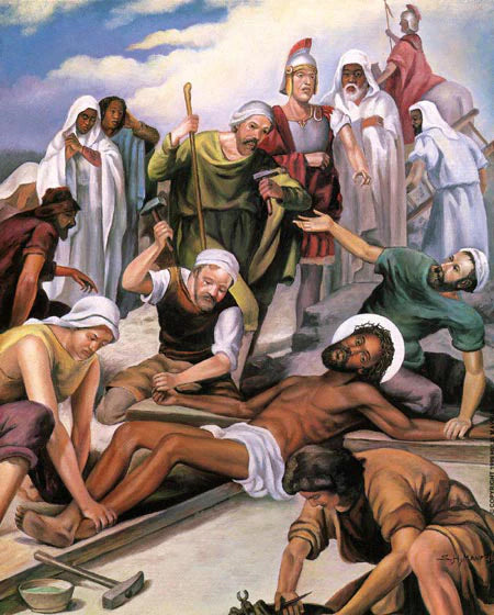 Stations of the Cross #5 by Hulis Mavruk Wall Art Décor 30 x 24 Art Print