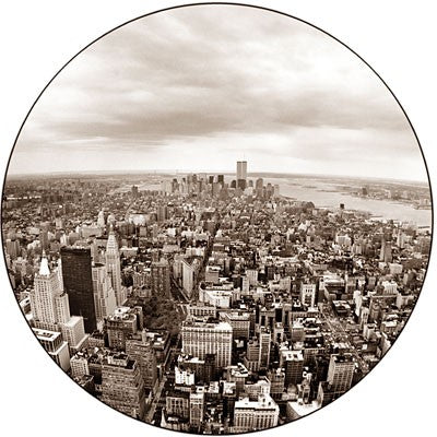 New York Panorama Round by Igor Maloratsky Wall Art Décor 19 x 13 Art Print