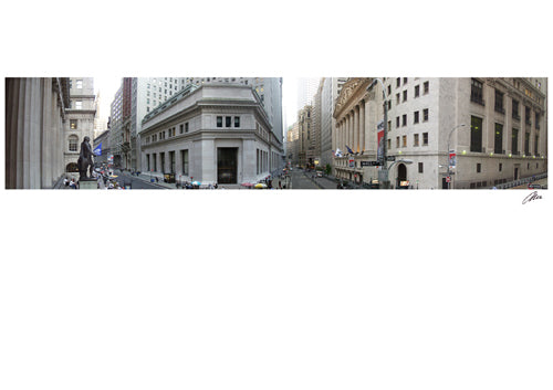 Wall Street Panorama by Igor Maloratsky Wall Art Décor 13 x 19 Art Print