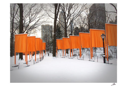 The Gates by Christo, Central Park by Igor Maloratsky Wall Art Décor 13 x 19 Art Print