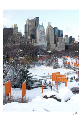 The Gates & Wollman Rink, Central Park by Igor Maloratsky Wall Art Décor 19 x 13 Art Print