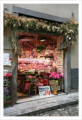 Framed La Norcineria - Food Store by Igor Maloratsky | 19 x 13