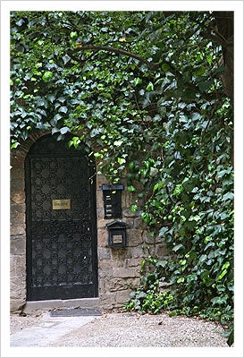 Framed Little Black Door by Igor Maloratsky | 19 x 13
