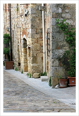 Framed Quiet Street, Montereggioni by Igor Maloratsky | 19 x 13