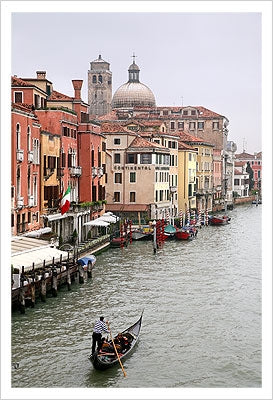 Framed Gondola Ride, Grand Canal by Igor Maloratsky | 19 x 13
