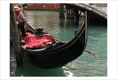 Gondola by the Bridge by Igor Maloratsky Wall Art Décor 13 x 19 Art Print