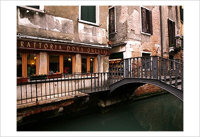Framed Trattoria Dona Onesta by Igor Maloratsky | 13 x 19