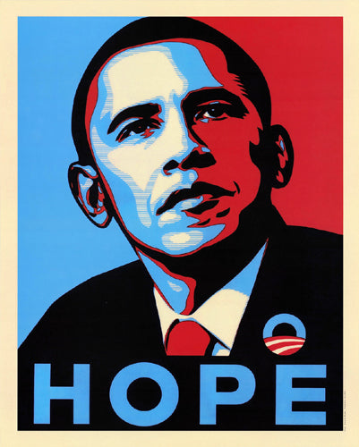 Obama: Hope by Anon Wall Art Décor 20 x 16 Art Print