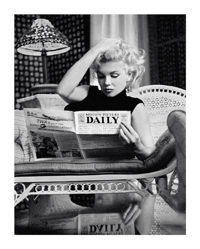 Framed Marilyn Monroe, Motion Picture Daily, NYC, 1955 by Michael Ochs Arc...