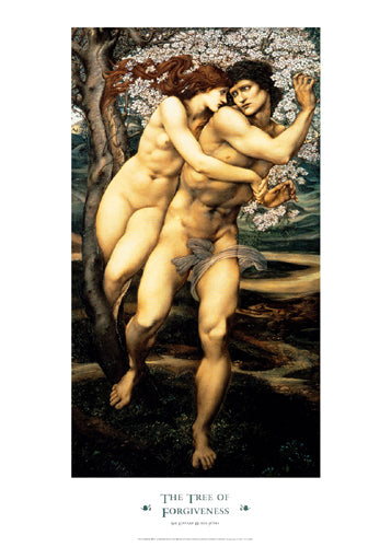 The Tree of Forgiveness by Edward Burne-Jones Wall Art Décor 27 ½ x 19 5/8 Art Print