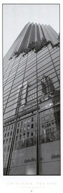Skyscraper Reflections by Jim Alinder Wall Art Décor 39 3/8 x 13 13/16 Art Print