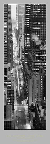 47th Street Evening by Jim Alinder Wall Art Décor 39 1/2 x 13 3/4 Art Print