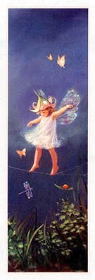 A Little More Fairy Dust, Please Detail by Mary Baxter St. Clair Wall Art Décor 39 3/8 x 13 3/4 Art Print