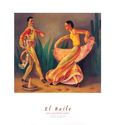 El Baile by Paul Valentine Lantz Wall Art Décor 26 x 24 Art Print