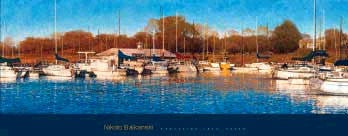 Grapevine Lake, Texas by Nikolo Balkanski Wall Art Décor 14 x 36 Art Print
