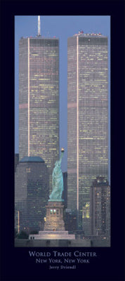 Iconic World Trade Center Art Print by Jerry Driendl - 36x19 " Wall Décor