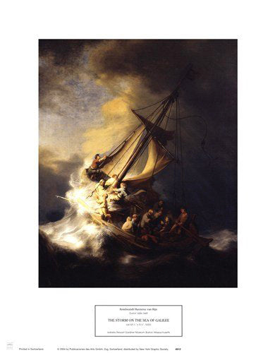 The Storm on the Sea of Galilee by Rembrandt van Rijn Wall Art Décor 14 x 11 Art Print
