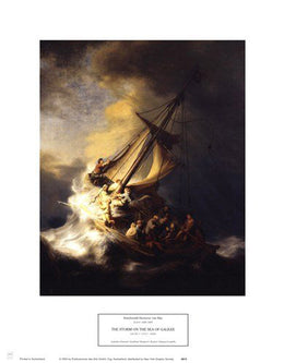 The Storm on the Sea of Galilee by Rembrandt van Rijn Wall Art Décor 14 x 11 Art Print