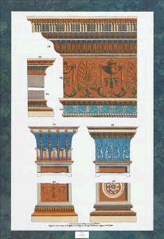 Capitals, Columns, Cornices & Pilasters by Michael Pergolesi Wall Art Décor 23 3/4 x 18 Art Print