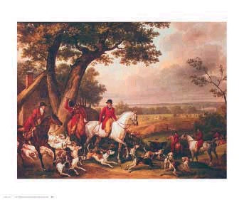 Hunt in the Park in Fountainbleau by Carle Vernet Wall Art Décor 23 x 28 Art Print