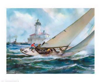 A Good Breeze by James Sessions Wall Art Décor 25 x 30 1/2 Art Print