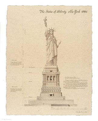 Statue of Liberty, New York by Yves Poinsot Wall Art Décor 13 1/2 x 10 1/2 Art Print