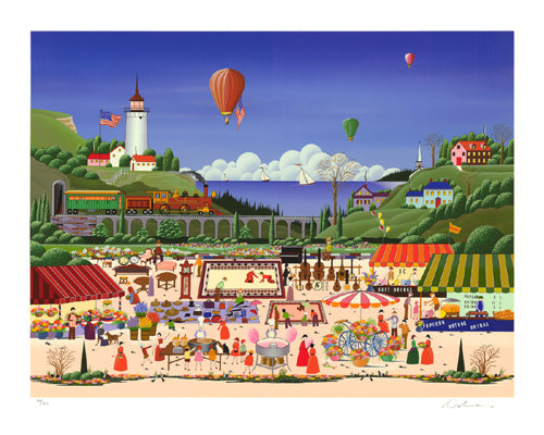 Framed Flea Market by Nicky Watanabe | 28 5/8 x 36
