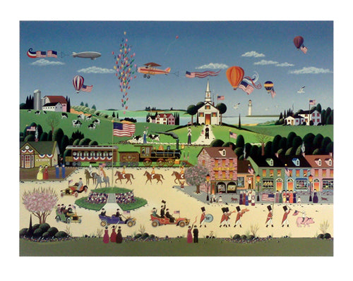 Framed Presidents Parade by Nicky Watanabe | 29 1/2 x 37