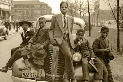 Chicago Boys, Sunday Best, 1941 by Russell Lee Wall Art Décor 11 x 14 Art Print