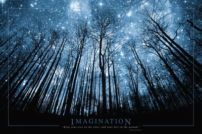 Framed Imagination: Trees & Stars 24 x 36