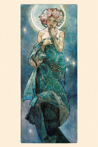 Framed Moon, 1902 by Alphonse Mucha | 36 x 24