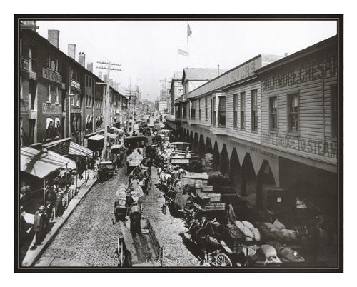 Framed Light Street Looking North, Baltimore, 1906 