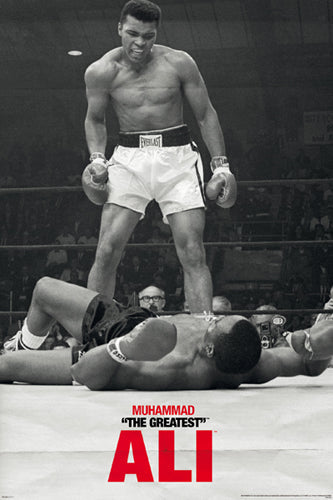 Framed Muhammad Ali vs. Sonny Liston: First Round 36 x 24