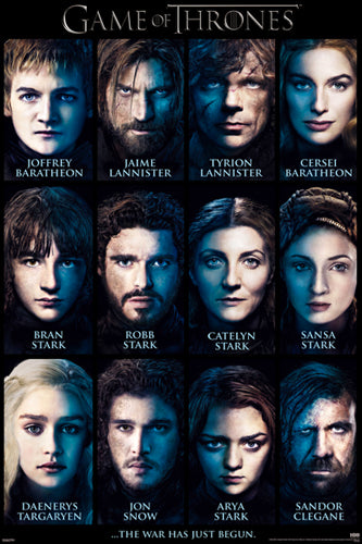 Game of Thrones: Cast of Characters by Anon Wall Art Décor 36 x 24 Art Print