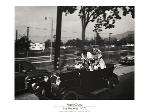 Joyriding Teenagers, Los Angeles, 1953 by Ralph Crane Wall Art Décor 23 5/8 x 31 1/2 Art Print