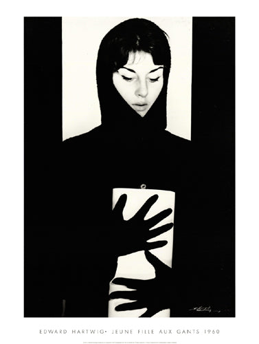 Framed Jeune Fille aux Gants, 1960 by Edward Hartwig | 31 1/2 x 23 5/8 Art...
