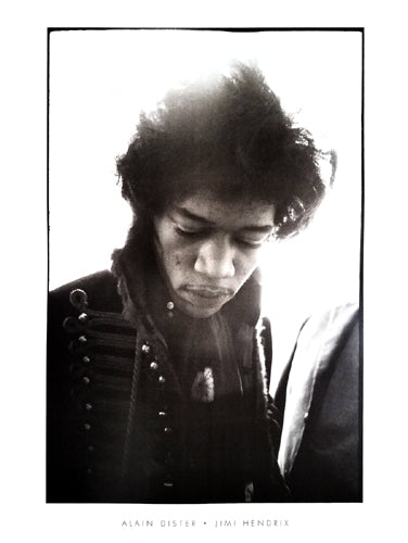 Jimi Hendrix by Alain Dister Wall Art Décor 31 1/2 x 23 5/8 Art Print